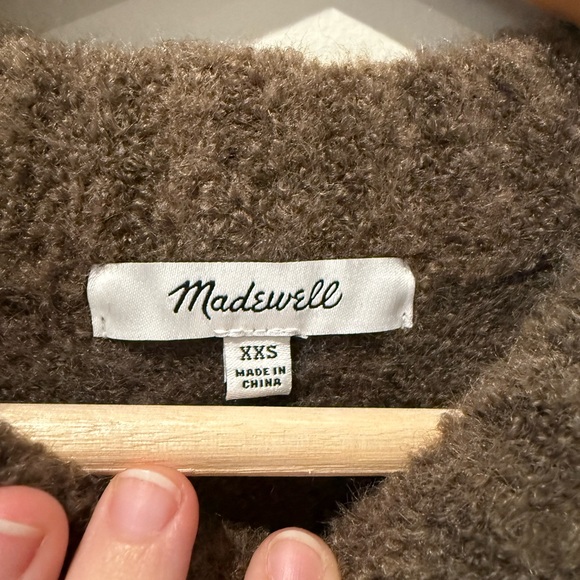 Madewell Fuzzy Brown Knit Top - Picture 4 of 4